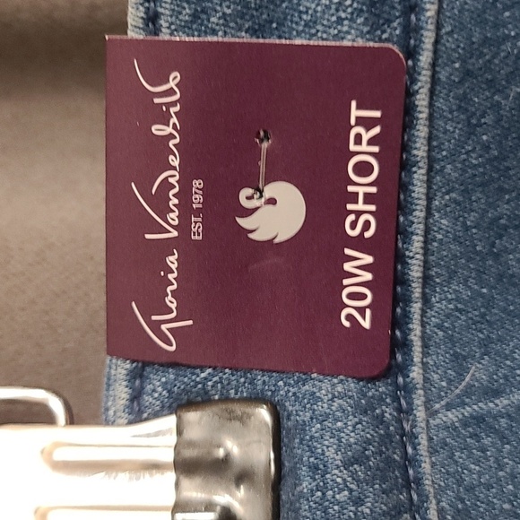 NWT Gloria Vanderbilt Jeans Sadie Slim Comfort Stretch Denim Womens Sz 20W Short - Picture 7 of 9